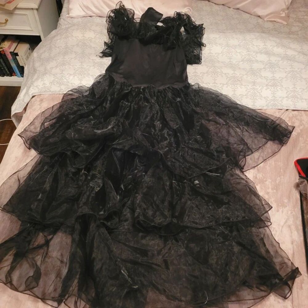 Wednesday Addams ruffle dress Kids Large